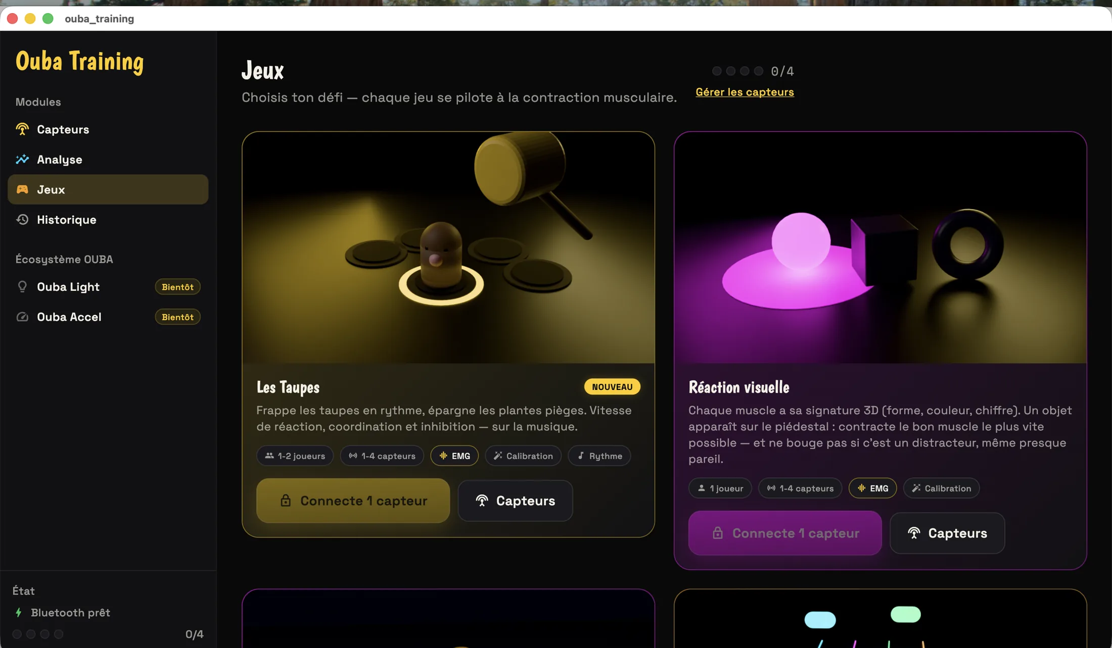 Jeux d'activation