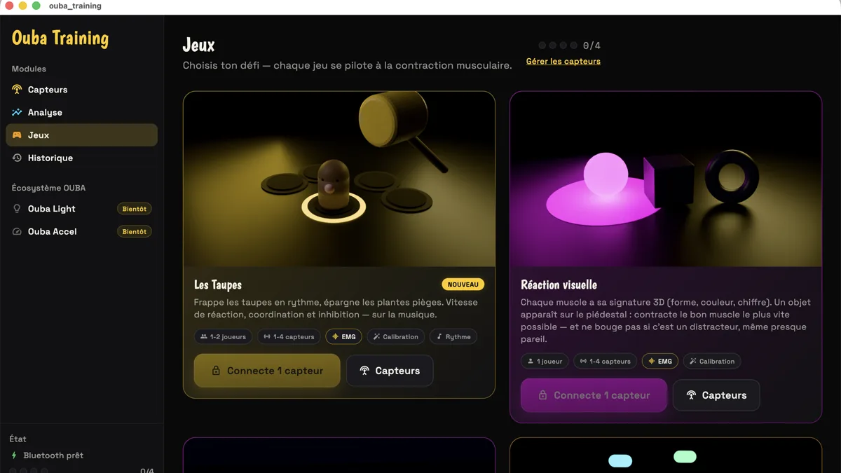 Ouba Training v1 : l'application est née